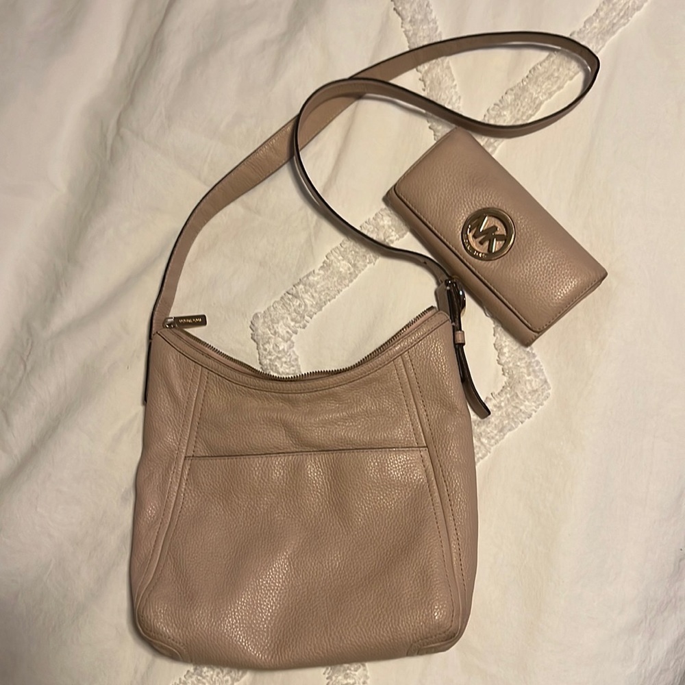 Michael Kors purse with matching walllet